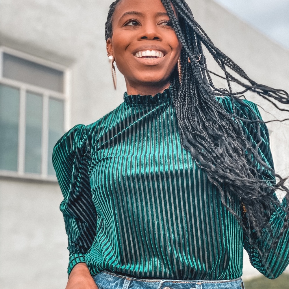 Ruffle neck Blouse